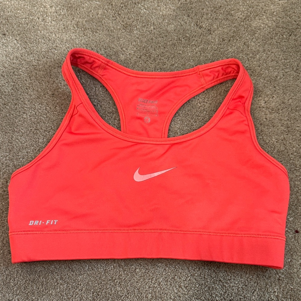 Nike Pink Sports Bra with Dri-FIT Technology